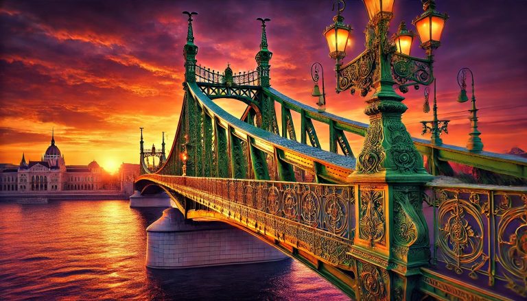 Liberty Bridge: Art Nouveau Elegance and the Bustling Central Market Hall
